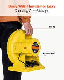 Soplador de castillo inflable de 0,9 y 1 HP, 750 W, para castillo inflable comercial - 0,9 y 1 HP, 750 W - Ver 6
