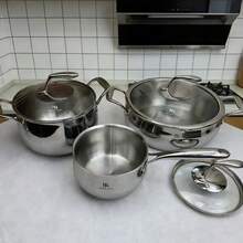 This Soup Pot Is So Useful, Made Of 18/10 Stainless Steel, One-Piece Construction, With Scale Markings, Thickened Body Design, Suitable For Soup Pot, Milk Pot, Frying Pan, Non-Coated Stewing And Braising Pot, Finely Polished Body, Compatible With All Cooktops. - View 6