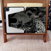 1pc Leopard Print 360° Rotatable Tablet Protective Case, Multi-Angle Magnetic Stand Protective Cover With Auto Sleep/Wake Function, Suitable For IPad Pro/Air, Pad 5/6/20 - Multicolor - View 6