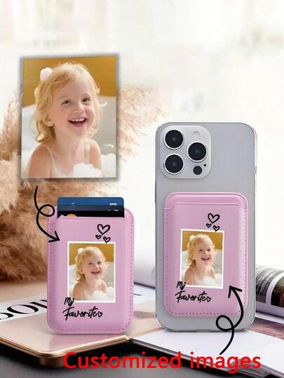 Funda magnética de billetera con forma de corazón personalizada para iPhone 14 Pro Max, 13, 12, 11, con ranuras para tarjetas de crédito. Puede almacenar tarjetas de crédito, tarjetas de transporte, tarjetas de identificación. Impresión personalizada de portada de álbum, póster de canción personalizado, impresión de póster de música. Regalo de boda, regalo de aniversario. Regalo para novio/esposo. Regalo para novia/esposa.
