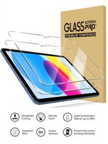 2 Packs HD Anti-Scratch Screen Protector, Compatible With IPad 11th/10th Generation ( A16 11-Inch 2025/10.9-Inch 2022), Tempered Glass Film Compatible With Ipad 11/10/9/8/7th Generation, Clear. - Clear - View 3