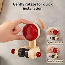 Giá đỡ vòi sen có thể điều chỉnh, không cần khoan, giá để vòi sen phòng tắm, đế vòi sen đa năng, phù hợp cho thú cưng, trẻ em và người lớn. - giác hút - Xem 4