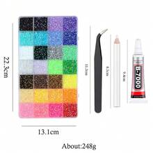 1 Box 3mm Colorful Resin Flat Bottom Rhinestones, DIY Crafts, Crystal Tweezers Pen For Nail Art, Jewelry Making, Phone Case Decoration - 3-mm - View 10