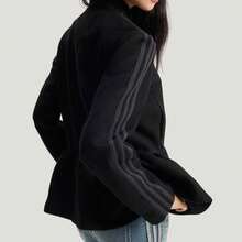 Adidas Women's Lunar New Year Special Edition Hooded Jacket | Asia Sizing Premium Fleece Full-Zip Sweatshirt | Festive Graphic Embroidery Athletic Outerwear | Slim Fit Sportswear Black And Grey Hoodie | Limited Edition Chinese New Year Urban Style Top In Black - 黑1 - 查看 4