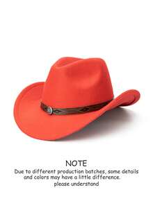 1pc Unisex Western Cowboy Hat, Decorated With Detachable Bull Head Rivets - 100% Polyester Handwoven Jazz High-Crown Hat, Featuring Non-Elastic Lightweight Design, Suitable For Outdoor Activities, Horse Riding, Party Stage Performance, Birthday Party And More.,Summer,Beach,Holiday - A - View 23
