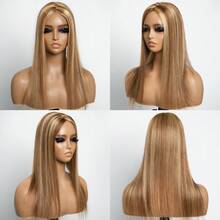CEXXY Best Virgin Human Hair With Wefted Topper With 5x5 Inch HD Lace Base Topper Natural Black Hair Clips In Hair Extensions Hairpieces For Woman - S4/27 - Xem 3