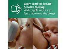 Philips Avent Natural Glass Baby Bottles With Natural Response Nipples (Medium Flow, Flow 3), 8oz, 2-Pack, SCY913/02 - Clear - View 6