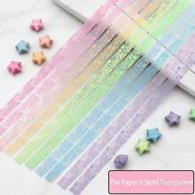 600 tờ giấy gấp hình ngôi sao huỳnh quang, dải sao phát sáng họa tiết tình yêu bán trong suốt, đồ thủ công tự làm cho chai lọ, quà tặng tiệc tùng - Giấy gấp hình ngôi sao tình yêu phát sáng trong bóng tối 20 màu (600 tờ) - Xem 5