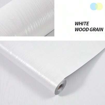 [Elegant Decor] Removable Wood Grain PVC Wallpaper - Self-Adhesive, Suitable For Kitchen, Bedroom, Living Room Furniture And Countertops, Wood Grain, Removable, Thick PVC Wallpaper