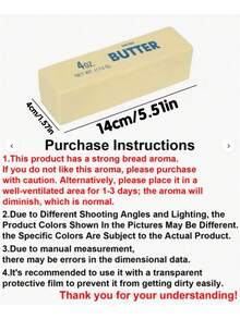 1个慢回弹奶油软捏玩具，柔软可压缩弹性减压奶酪棒，逼真恶作剧玩具，适合成人，理想的节日生日圣诞派对礼物 - 多色 - 查看 4