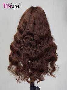 Tinashe Wear & Go 無膠透明蕾絲波浪 6X5 假髮 180% 巧克力棕色蕾絲封口假髮 預拔髮際線 初學者友善 彩色人髮 女用 處女 Remy 髮假髮 - S4 - 查看 7