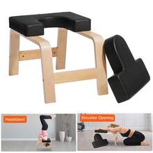 Yoga Headstand Bench Inversion Chair Exercise Workout Fitness Training - Black - View 5