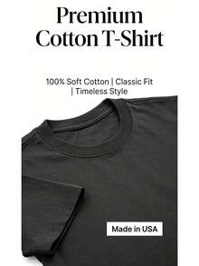 T-Shirt With A Design Inspired By The Flags Of Bosnia And The United States, Round Neck, Short Sleeves, Patriotic Print, Casual Top For Everyday Wear - 黑色 - 查看 5