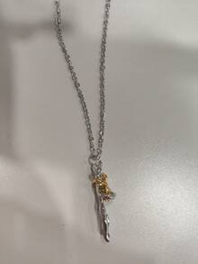 1 pieza Nuevo colgante de collar con niño abrazado, regalo sentimental para el Día de la Madre, Día del Padre - Multicolor - Ver 2