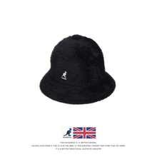 Kangol Kangaroo Fur Round-Brimmed Fisherman Hat For Women, Warm Plush Bucket Hat, Retro And Versatile Flat-Top Water Bucket Hat, Winter Accessory EWOI - 藍色圓頂兔毛漁夫帽 - 查看 7