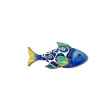 1/3 PiecesWooden Fish Home Decor, Summer Art Pattern Small Fish Wooden Sign, Creative Ocean Style Fish Shape Hanging Pendant, Ideal For Sea View Room Wall Decor, Outdoor Beach Ornament, Ocean Themed Wall Hanging Decoration - Multicolor - View 9
