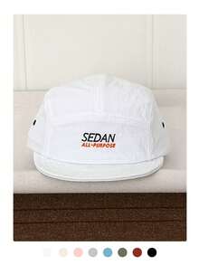 Soft-Top Hip-Hop Flat-Brimmed Hat For Women, Spring/Summer, Small Lettering, Fashionable, Versatile, Five-Panel Hat, Adjustable For Large Head Circumference, Simple, Flattering, Short-Brimmed Hat, Outdoor Skateboarding, Hip-Hop, Baseball Cap, Skater Hippie Chicks Style. - SEDAN Letter Quick-drying - View 12
