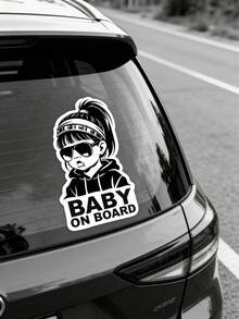 Hình dán xe hơi công chúa thời trang cho bé, decal dán cửa kính xe chống thấm nước, thích hợp cho nhà và xe. - Nhiều màu - Xem 4