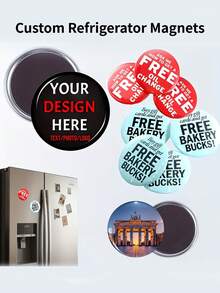 3/5/15/20/25/30pcs Customizable Fridge Magnets, Home Decor Photo Fridge Magnets, Suitable For Office And Kitchen, Storage Cabinet Magnets. Perfect For Family And Friends, Wedding, Christmas, Valentine's Day Gifts. Personalized, Housewarming Gift, Save The Date - Multicolor - View 1