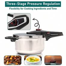 Stainless Steel Pressure Cooker – Large Induction Hob Compatible Cooker With Dual Handles For Fast Cooking At Home Or In Catering Kitchens - View 10