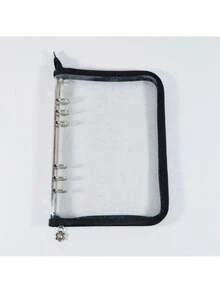 Bìa đựng tài liệu A5 có khóa kéo, sổ tay bìa bóng, album PVC trong suốt, 10 trang giấy lót thay thế, thích hợp cho mùa tựu trường. - Nhiều màu - Xem 14