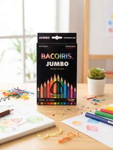 Lápices de Color BACOIRIS Jumbo Triangular – 12 piezas - Conjuntos - Ver 2
