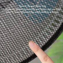 Set Of 2 Household Electric Fan Dust Covers (Elastic Band Design): Washable Dust Sleeves Featuring A Safety Mesh Guard To Prevent Finger Entrapment; Suitable For Household Fans Ranging From 15.75 To 19.69 Inches. Effectively Safeguards Fingers And Helps Improve Indoor Air Quality-Ideal For Use In Both Home And Office Environments. - MultiWarna - View 10