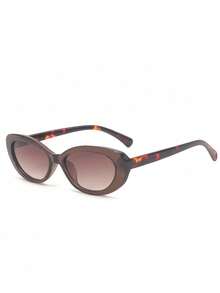 1 pieza Nuevas gafas de moda de ojo de gato, gafas con decoración floral de color degradado para fiesta en la playa - Multicolor - Ver 14
