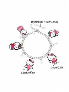 SANRIO 卡通动漫 Hello Kitty Kuromi 新款手链吊坠饰品 - 彩色 - 查看 4