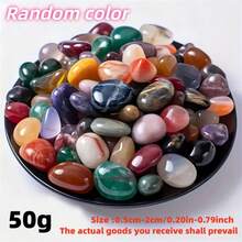 30/50/80/100/150/200/250/300/500g Gemstone And Crystal Set, 30+ Bulk Rock And Mineral Science Experiment Kit, Rock Collection, Polished Crystal Fragments, Suitable For DIY Crafts, Home Decor, Jewelry Making, Wishing Bottles, Garden Decor, Aquarium, Etc. Luxury Home Decor And Holiday Gift (Christmas/Valentine's Day), Botanical Style Family Heirloom Small Solution - Multicolor - View 17