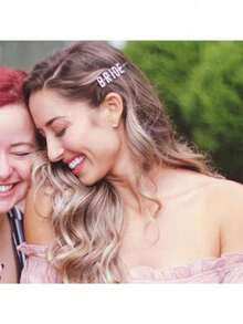 1pc Bridal Crystal Hair Clip, Shiny Bride Hair Accessory, Wedding Party Decorative Hairpin, Suitable For Bridal Shower, Wedding, Bachelorette Party Decor And Gifts - Multicolor - View 9
