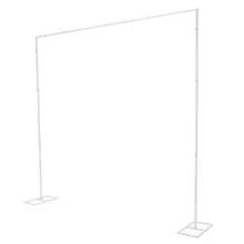 2,4 m x 2,4 m Metall-Hochzeitsrahmen Hochzeitsbogen Dekorative Stütze Hochzeitshintergrundrahmen Weiß - / - Übersicht 8