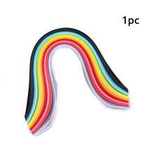 Bộ 260 dải giấy màu sắc, chất liệu cao cấp, 26 màu chuyển sắc cầu vồng, kích thước 39cm*0.5cm, mềm mại và dễ cuộn, thích hợp cho các dự án thủ công DIY, tranh trang trí, giảng dạy trong lớp học, tiệc cưới và trang trí ngày lễ. - Nhiều màu - Xem 9