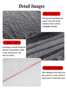 Disposable Universal Car Cover - Transparent PEVA Dust-Proof Scratch-Resistant Car Interior Protection Cover, Lightweight Car Outdoor Shielding Suitable For Garage Storage, Renovation And Painting - A - View 7