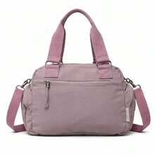 Women's Crossbody Bag, Waterproof, Multipurpose, Casual, Elegant, Fashionable - 淡紫色 - 查看 3