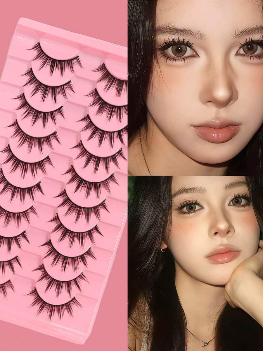 Phong cách gợi cảm tối giản, Cosplay cá tính, Mascara "Quỷ nhỏ", Tóc thần tiên của người nổi tiếng trên mạng, Vẻ ngoài tự nhiên, Mẫu mới, Lông mi liền mạch. - Xem 1
