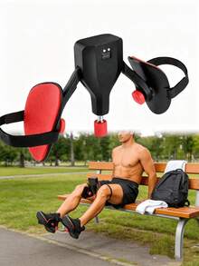 Unisex Portable Thigh & Arm Master Trainer / Adjustable Thigh Master Kegel Master Trainer With Resistance Bands - Pelvic Floor - Workout Equipment For Inner Thighs, Chest, Arms, Full Body Toning, Compact Home Fitness Gear - Black - View 8