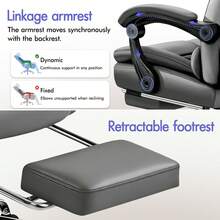 Home Office Chairs - Grey - View 5
