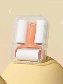 一套方便的迷你宠物毛发去除滚筒 - 1 个手柄 + 3 个替换滚筒，强力粘合剂，轻松去除宠物毛发，易于使用，可重复使用的手柄，无需用电，适用于宠物/衣物/地毯/汽车座椅，宠物主人的必备品。 - 彩色 - 查看 7