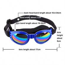 6 Colors Foldable Pet Dog Sunglasses, Anti-UV Cat Dog Fashion Glasses, Photography Prop Pet Accessories - Multicolor - View 3