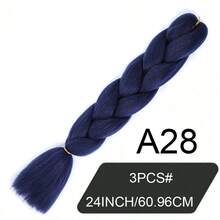 3PCS/Set24inch Synthetic Crochet Braid, Low-Temperature Synthetic Fiber Weaving Extension, Professional Synthetic Fiber Crochet Multi-Color Weaving, Multiple Color Choices, Suitable For Female Role-Playing, Soft Eight Wood Floor, Heat Setting, 300grams/Bag, Weaving Extension, Suitable For Occasions Such As Christmas, New Year, Jia Nian Hua Music Festival, Etc - Multicolor - View 38
