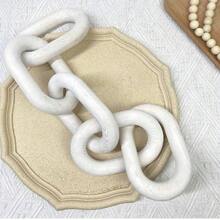 1 pieza Decoración de cadena de madera rústica, adorno de sobremesa de estilo bohemio hecho a mano con nudo de pentagrama, decoración del hogar para sala de estar, dormitorio, entrada, mesa de centro, mejor regalo para cumpleaños, graduación - Multicolor - Ver 13