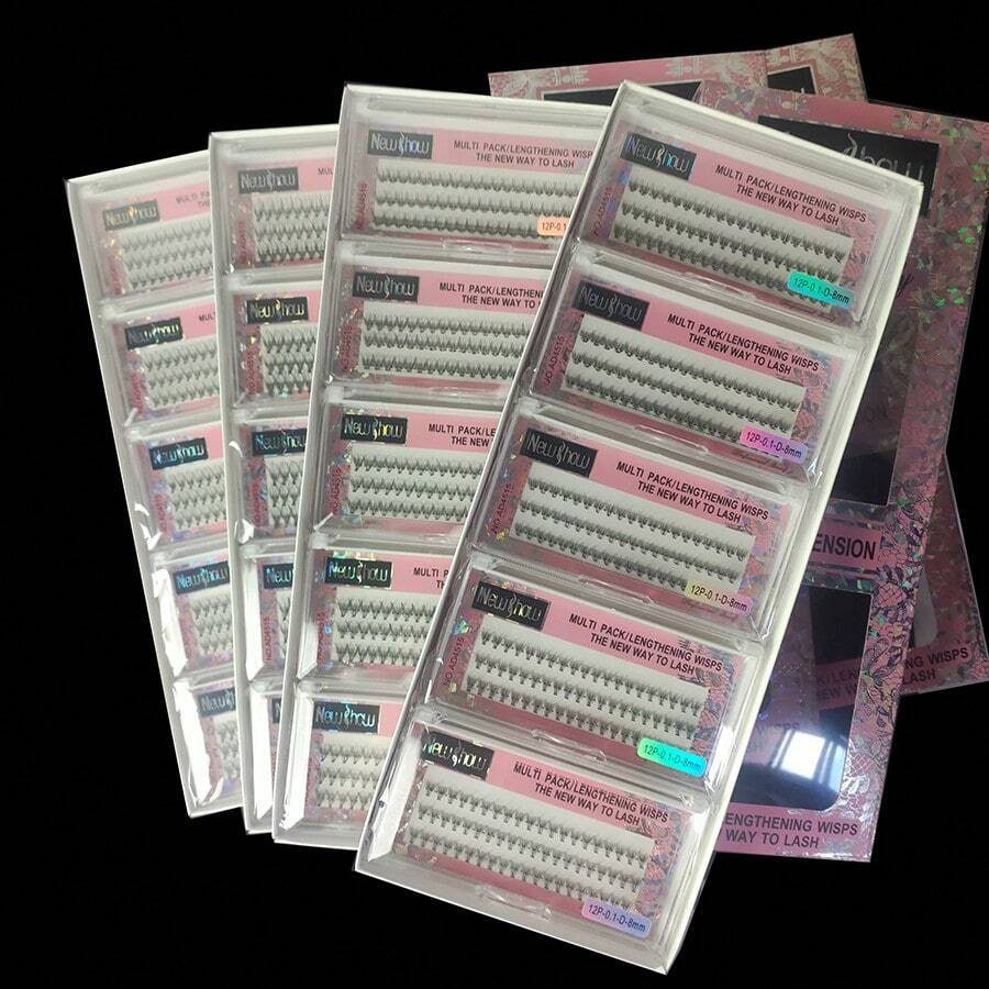 Kit Of 10 Individual Eyelash Clusters, 0.1D, For Eyelash Extensions. - 12P - 查看 1