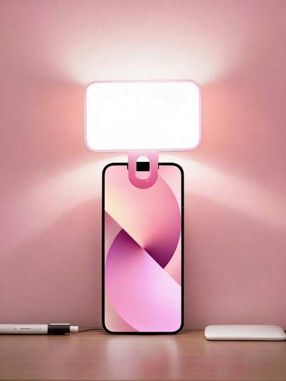 Baijun XU 1个可充电便携式迷你夹式LED自拍补光灯，适用于摄影和视频拍摄