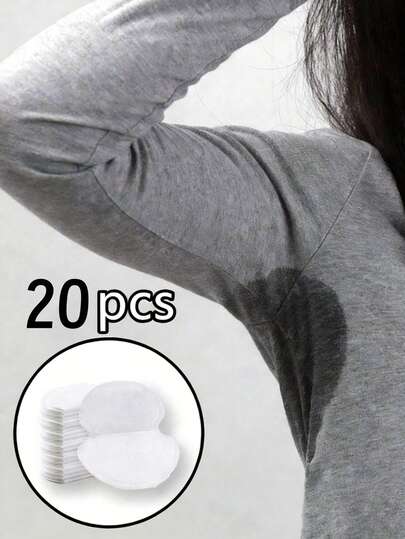1/10/20 piezas Almohadillas desechables para el sudor axilar, parches absorbentes de sudor invisibles y transpirables, ligeros, cómodos, inodoros, fáciles de usar, adecuados para hombres y mujeres, para verano, viajes, deportes, al aire libre, Navidad, regalos de fitness