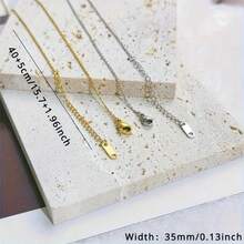 Bộ 10/20/50/100 chiếc dây chuyền mạ vàng 18K chất lượng cao bằng thép không gỉ, có khóa chữ O và móc càng cua, dùng để tự làm vòng cổ. - vòng cổ - Xem 11