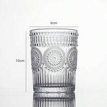 Cốc thủy tinh dập nổi kiểu cổ điển, cốc nước gia đình chất lượng cao kiểu Ins, cốc cà phê dày chịu nhiệt, cốc nước ép, cốc sữa, cốc đồ uống lạnh, cốc bia, cốc ăn sáng, cốc trà sữa thương mại. - Nhiều màu - Xem 7