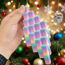 3D Printed Puzzle Cube, Gradient Color Modular Relaxation Cube, Multi-Functional Fidget Toy, Relieve Anxiety - Multicolor - View 2