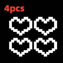 Cute Pink Car Tail Light Sticker, Universal Tail/Front Light Decal, Auto Lighting Accessories - Heart Shape - View 9