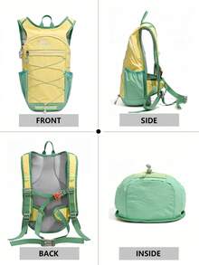 Lightweight Outdoor Trail Running Backpack | Multiple Colors Available. Professional Sports Model Designed For Hiking, Cycling, Mountaineering And Other Outdoor Activities, Features Breathable Mesh Back Panel And Ergonomic Shoulder Straps For Comfortable Wear. - Multicolor - View 4